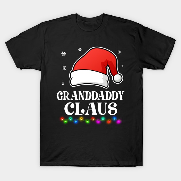 Granddaddy Claus Christmas Funny Family Matching Pajamas T-Shirt by snnt